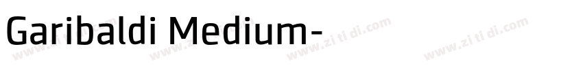 Garibaldi Medium字体转换